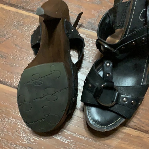 Black Studded platform slingback - Picture 2 of 2